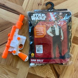 Rubies Hans Solo Halloween costume w/blaster